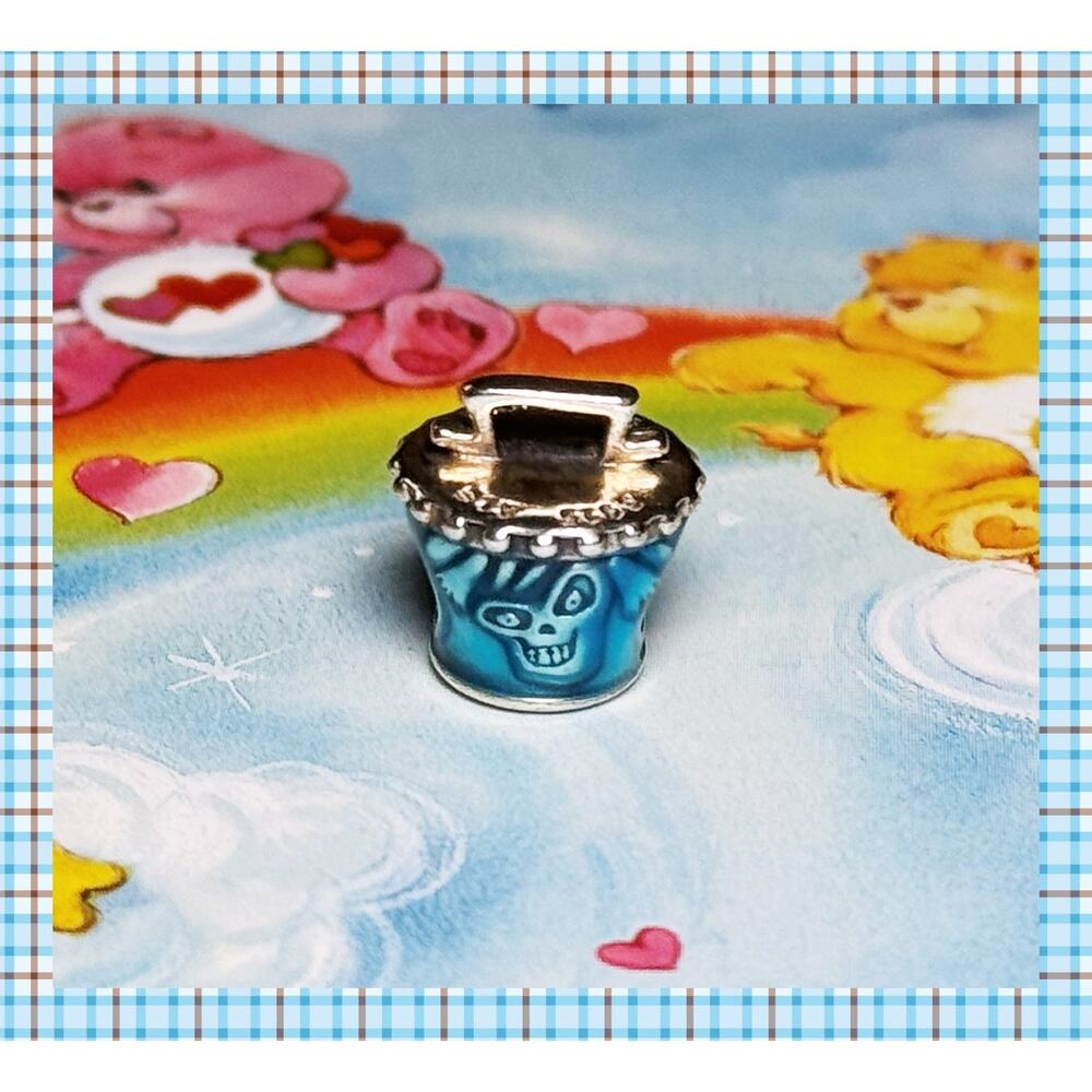 Pandora Disney Parks The Haunted Mansion Ghost Hatbox Bead Charm S925 ALE Silver